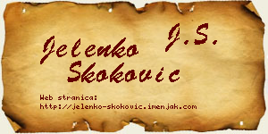 Jelenko Skoković vizit kartica